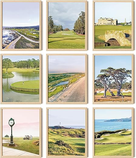 97 Decor Masters Golf Wall Art - Golf Posters, Sawgrass Golf Art Pictures, Augusta National Golf Course Prints, Golf Landscape Photos for Bedroom Decoration (8x10 UNFRAMED)