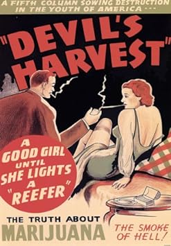 Affiche Prints AD82 1950's Devils Harvest Marijuana Anti Drugs Film Movie Advertisement Poster - A3 (432 x 305mm) 16.5" x 11.7"