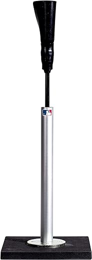 Franklin Sports Baseball,Softball Batting Tee-MLB Pro Porta Hitting Tee-Portable Weighted Batting Tee+ Softbal,Adjustable Tee