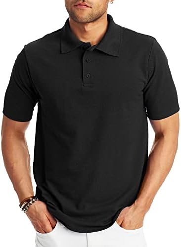 Hanes Men’s X-Temp Short Sleeve Polo Shirt, Midweight Men's Shirt