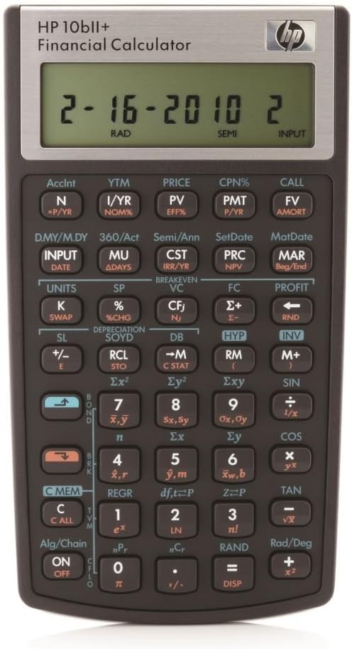 HP HP10bII+ Calculatrice financière