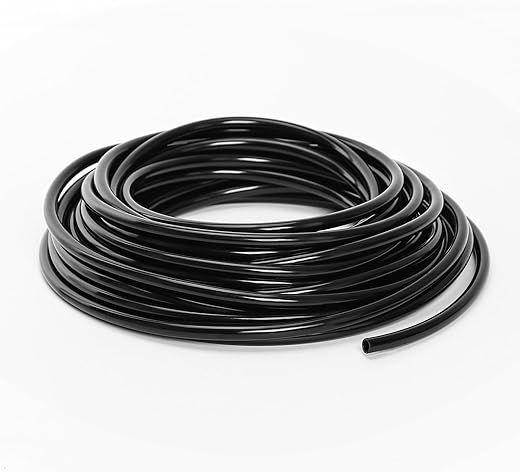 MIXC 1/4 inch Blank Distribution Tubing, 25FT Drip Irrigation Hose Garden Watering Tube Line