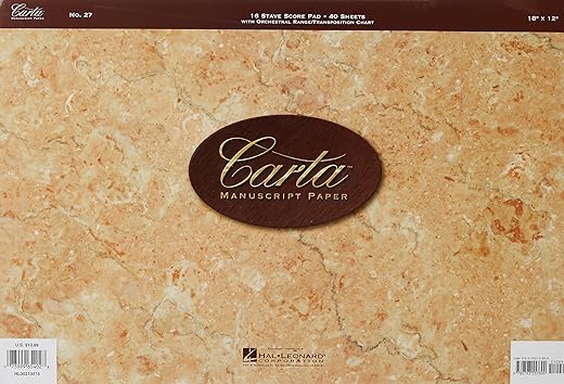 No. 27: Carta Manuscript Paper