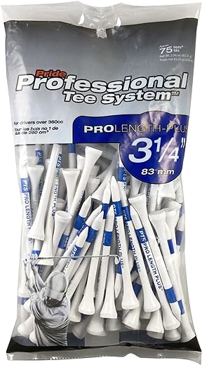 Pride Tee System 75 Count, White