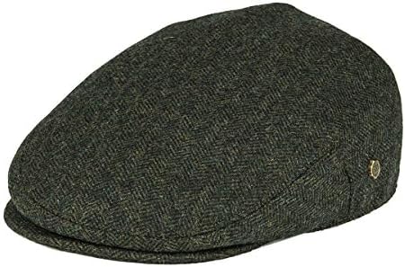 VOBOOM Men's Herringbone Flat Ivy Newsboy Hat Wool Blend Gatsby Cabbie Cap