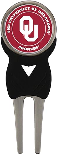 Waggle Pro Shop Oklahoma Sooners Golf Divot Tool with OU Golf Ball Marker