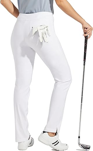 Willit Women's Golf Pants Stretch Casual Pull on Pants Quick Dry Hiking Pants Tummy Control