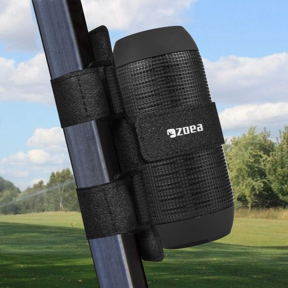 ZOEA Portable Bluetooth Speaker Mount for Golf Cart Accessory, Adjustable Strap Fits Most Wireless Bluetooth Speakers Attachment Holder Bar Rail, Gift for Golfers