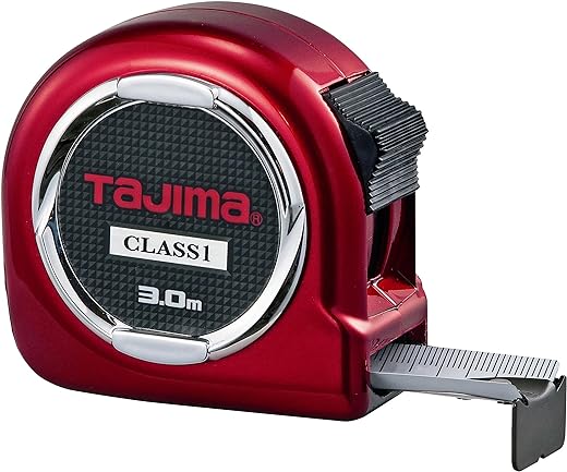 Tajima H1630MW Hi Lock Mètre à ruban 3 m/16 mm Classe 1, Rouge