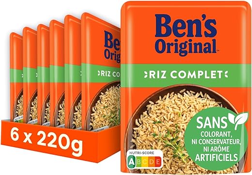 BEN'S ORIGINAL Riz Complet 2 Min (6 x 220 g)