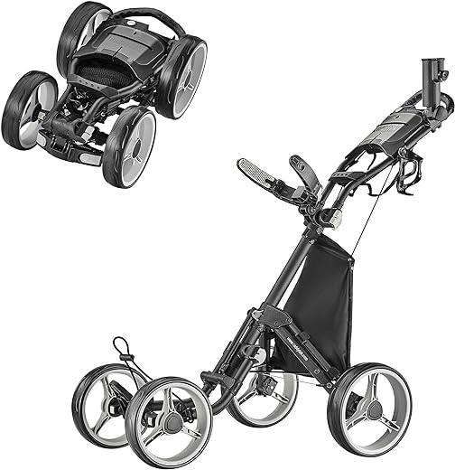 CaddyTek - Chariot de Golf Ultra léger à 4 Roues Explorer V8