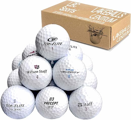 LBC-Sports Lakeballs Mix Lot de 100 balles de Golf AAA/AA dans Un Sac en Filet