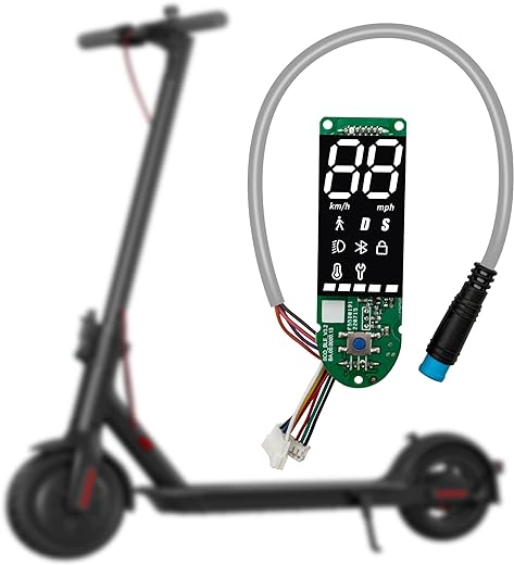 MotuTech Tableau de Bord pour Xiaomi MI 3 Trottinette électrique Panneau D'affichage Communication Bluetooth Circuit imprimé Pièces de Rechange Accessoires de Modification