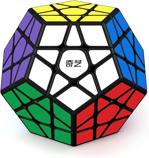 ROXENDA Dodécaèdre Cube, Professional Pentagonal Cube de Vitesse (Noir)