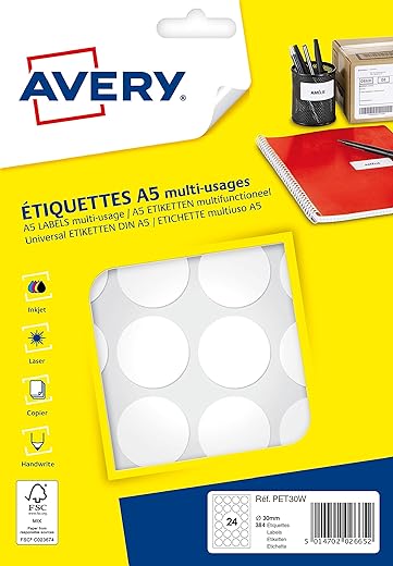 Avery Etiquettes 30mm