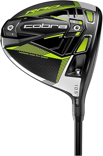 COBRA King RADSPEED Driver, Hommes, Noir/Jaune, Regular