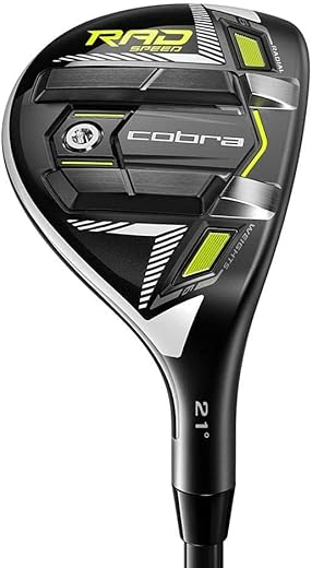 Cobra King Radspeed Hybride Homme, Noir/Jaune, Stiff