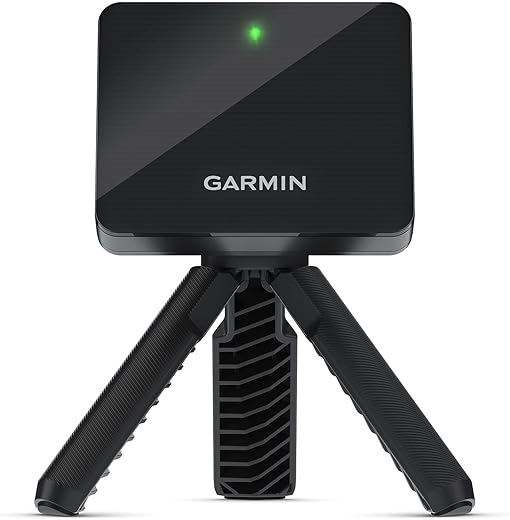 Garmin Approach R10 010-02356-00 Moniteur de lancement de golf portable, emportez votre jeu à la maison, à l'intérieur ou au champ de conduite, jusqu'à 10 heures d'autonomie de la batterie