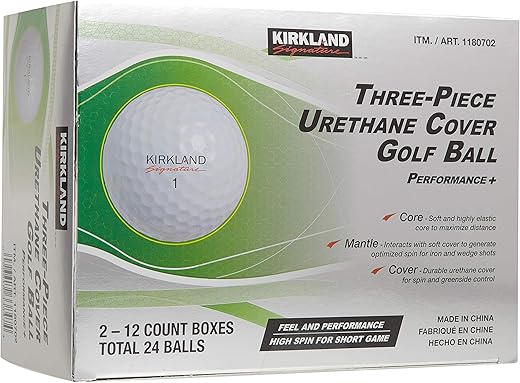 KIRKLAND SIGNATURE Lot de 3 balles de golf en uréthane