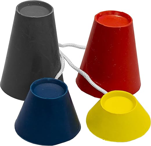 Longridge Pack De 4 Tees Caoutchouc Jumbo Golf - Coloris aléatoire