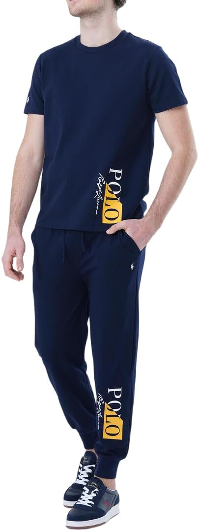 POLO RALPH LAUREN Pantalon de survêtement Homme, Coton Stretch, Cheval Brodé,