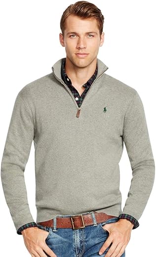 Ralph Lauren Pull pour homme Cotton Quarter-Zip