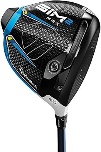 TaylorMade SIM 2 Max Clubs de Golf pour Hommes, Noir/Gris Clair