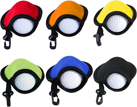 TYXHXTF 6Pcs Accessoires de Golf, Mini Sac de Nettoyage Portables pour Balles de Golf, Outils de Nettoyage, Sac Étanche, Sac de Golf, pour Homme et Femme