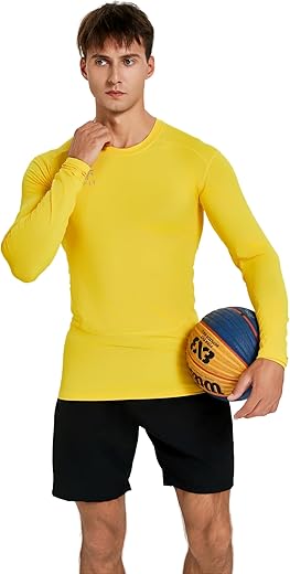 vf VFIT T-Shirt de Compression à Manches Longues pour Hommes Sport Thermique Course Respirant séchage Rapide Tissu élastique serré Sport Gym Fitness Runnig Fotball