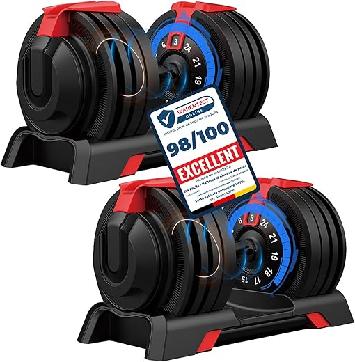 Ensemble d'Haltères Réglables de 24kg