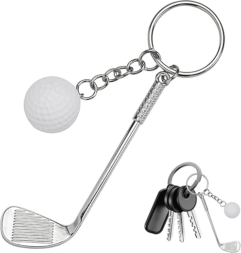 Porte-clés golf pratique en métal