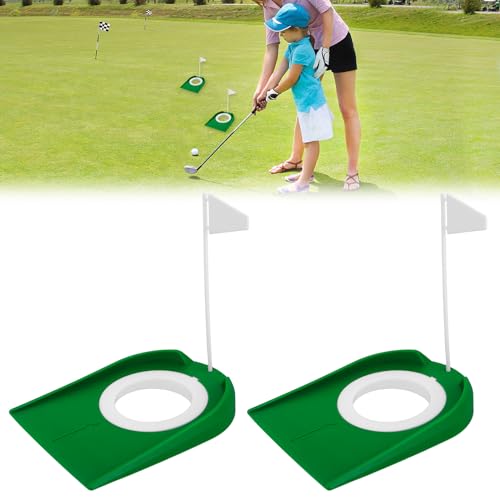 Tasses de putting de golf avec drapeau