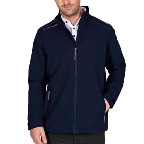 Veste de golf imperméable bleu marine