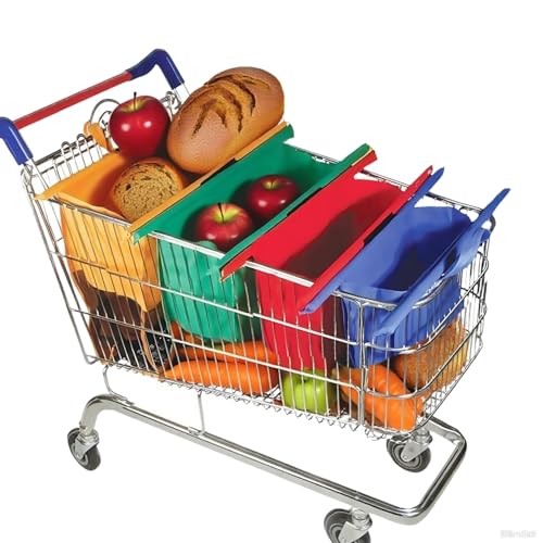 Lot 4 sacs non tissés colorés pliables