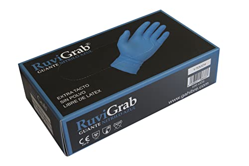 Gants nitrile Ruvigrab bleu paquet 100
