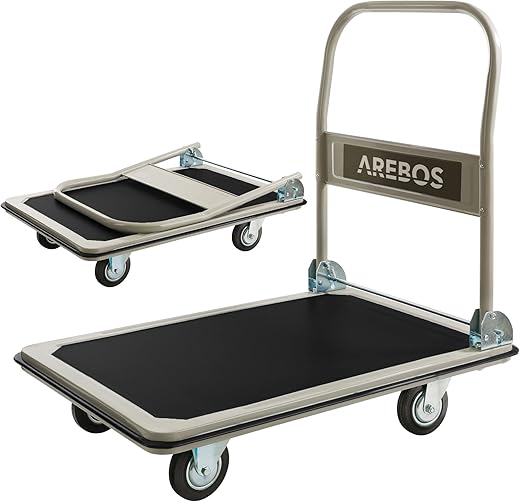 Arebos plateforme pliable 300 kg robuste