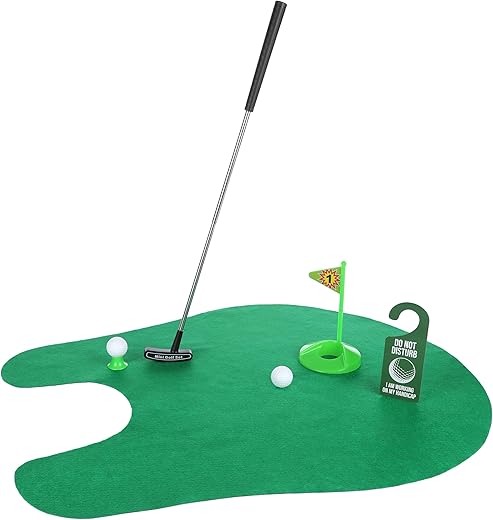 Coffret mini-golf toilette 7 pièces