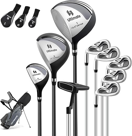 Ensemble GYMAX gaucher complet 9 clubs