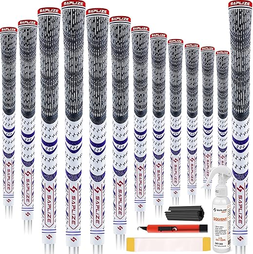 Kit 13 grips golf SAPLIZE complet regrip
