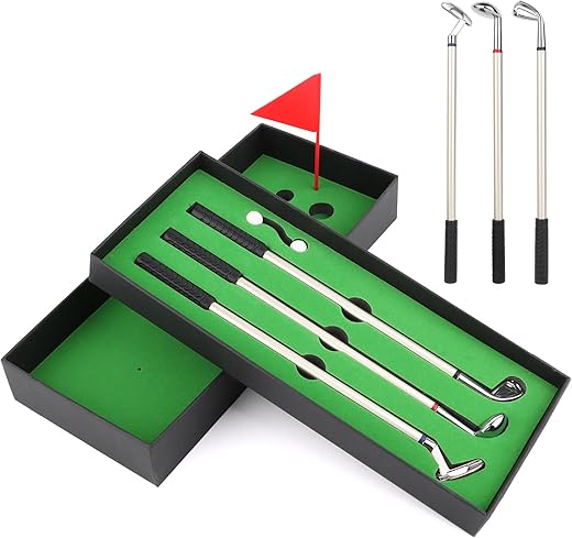 Lot stylos mini-clubs de golf métal