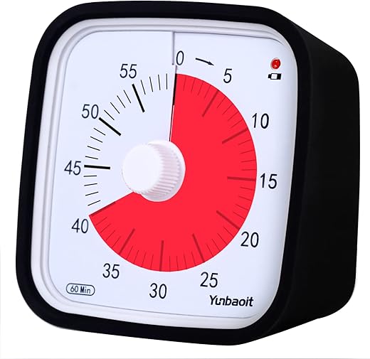 Minuteur visuel 60 minutes silencieux avec étui