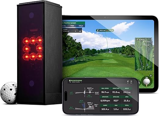 Moniteur de lancement de golf intérieur portable