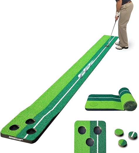 Tapis de putting pliable long 2,6 m