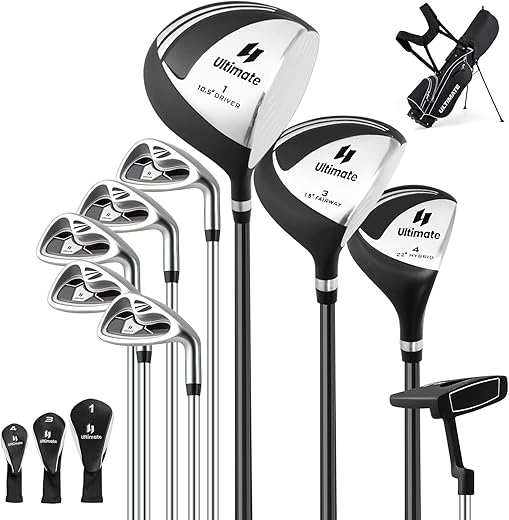 Ensemble complet de golf 9 clubs COSTWAY