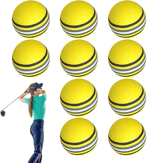 Lot 10 balles golf mousse EVA