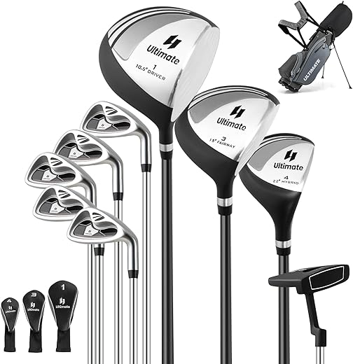 Ensemble de golf COSTWAY 9 clubs complet gaucher