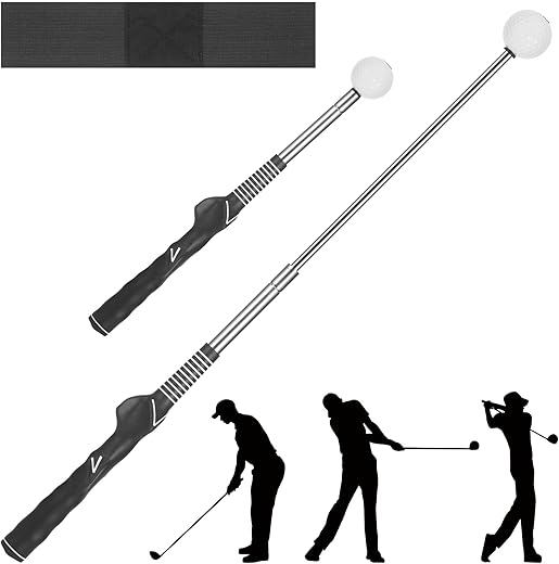 Entraîneur de swing rétractable avec bracelets ajustables