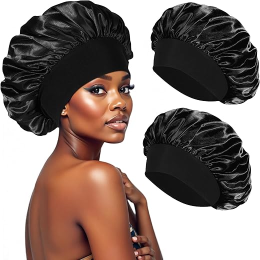 Bonnet satin nuit – lot de 2