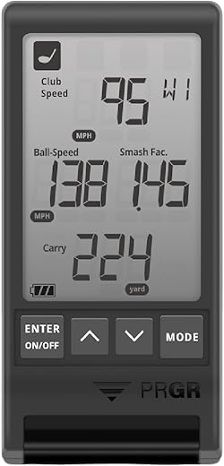PRGR Moniteur de lancement portable pour golf