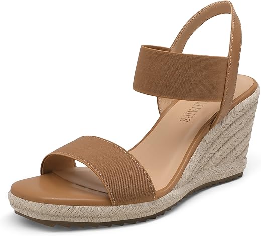 Sandales compensées Dream Pairs, bride élastique